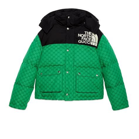 north face gucci jacket green|gucci north face jacket price.